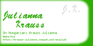 julianna krauss business card
